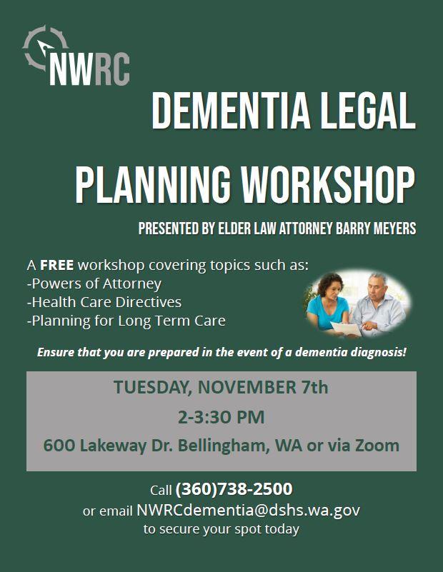 Dementia Legal Planning Workshop